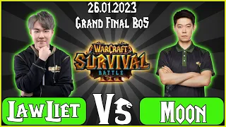 Warcraft Survival Battle 2022 - (NE)🧝🏻LawLiet vs Moon🧝🏻(NE) - Final Bo5 - 26.01.2023