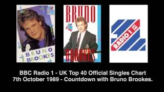 BBC Radio 1   UK Top 40 Official Singles Chart   7th October 1989   Countdown with Bruno Brookes