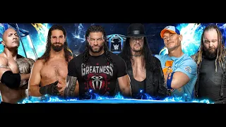 The Rock vs Rollins vs. Reigns vs. The Undertaker vs. Cena vs Bray Wyatt Elimination Chamber WWE2K24