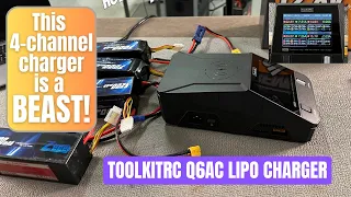 ToolkitRC Q6AC 4-channel lipo charger - best lipo charger with 1000 watts at under $200