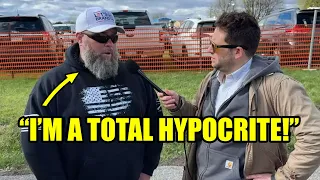 Trumper REALIZES He’s A HYPOCRITE in REAL TIME