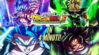 Riassunto DRAGON BALL SUPER BROLY in 4 MINUTI!