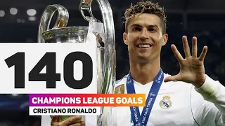 All 140 Ronaldo Goals in UEFA Champions League - Manchester United | Real Madrid | Juventus