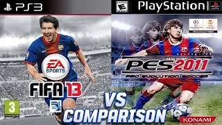 FIFA 13 PS3 Vs PES 2011 PS1
