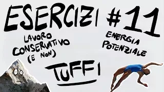 FISICA Esercizi #11 - LAVORO, ENERGIA POTENZIALE, FORZE CONSERVATIVE