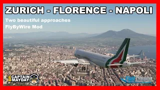 Live: Zurich - Florence - Napoli I Great approaches I A320 Alitalia I Flight Simulator 2020 I VATSIM