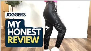 Found on Amazon: Faux Leather Joggers