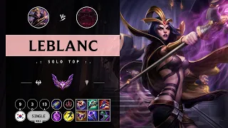 LeBlanc Top vs Ornn - KR Master Patch 14.11