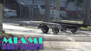 Rough Day For This Trailer At The Ramp | Miami Boat Ramps | Black Point Marina