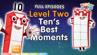 @Numberblocks- #Stayathome | Level Two | FULL EPISODES | All the Best Ten Moments! | #HomeSchooling