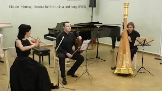 Claude Debussy - Sonata for flute, viola and harp, L137 (1915)