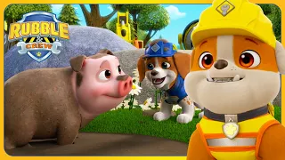 Rubble Makes a Pig Playground and MORE | Rubble and Crew | Cartoons for Kids