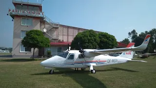 Tecnam P2006T by plane to Partizanská