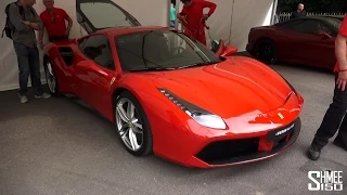 Ferrari 488 GTB Revving at Goodwood Festival of Speed