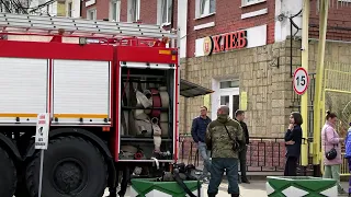 Пожар на хлебзаводе в Твери
