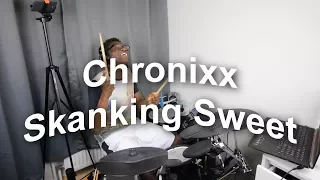Chronixx - Skankin' Sweet Reggae Drum Cover by Reggaest with Lyrics (Reggae Drum Cover)