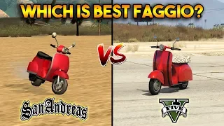 GTA 5 FAGGIO VS GTA SAN ANDREAS FAGGIO : WHICH IS BEST?