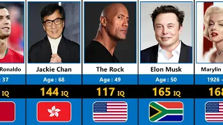 Celebrities Ranked By Intelligence | Comparison
