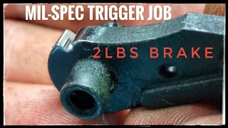 [11] "The Best" AR Mil-Spec Trigger Job Super Light 2LB Pull