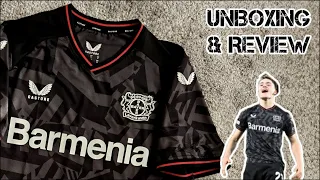 Leverkusen 2022/23 player issue away jersey #27 Wirtz Unboxing & Review