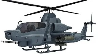 Bell AH-1Z Viper Attack Helicopter 3D Model