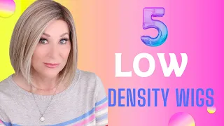 LOW DENSITY WIGS | 5 COLORS 5 STYLES | Color descriptions, details and more!