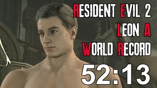 Resident Evil 2 Remake - Leon A Speedrun Former World Record - 52:13