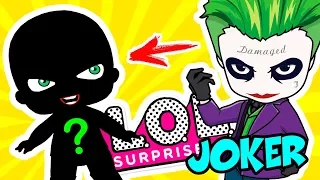 LOL JOKER and HARLEY QUINN like a movie - LOL Surprise Custom Doll DIY | LOL Dolls Videos