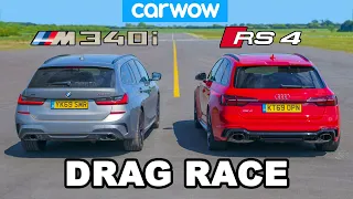 BMW M340i v Audi RS4: DRAG RACE * shock result *
