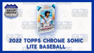 2022 Topps Chrome Sonic Lite Baseball - 16 Box Case Break