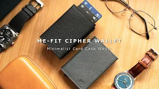 ME-FIT Cipher Wallet - Versatile Card Case wallet with Saffiano Leather