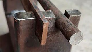 Simple Bending Techniques Of Round Bar | Sideways Bending Tricks Of Flat Bar | Bending A Metal Bar