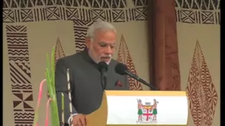 Indian PM Modi receives traditional welcome in Fiji