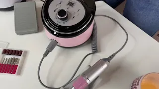 Фрезер для маникюра Nail Drill Det Drill Pro ZS-606 (50000 оборотов), 70 Вт, розовый