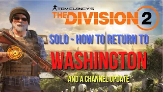 How to Get Back to Washington and a channel update