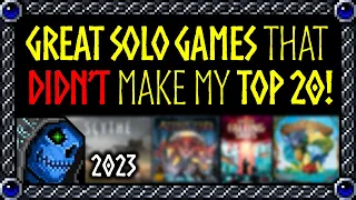 My Top 25 Solo Board Game Honorable Mentions of 2023! Great games that didn't make my Top 20!