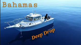 Deep Drop Fishing in Bahamas Waters in a Small Crooked Pilot House boat