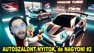 VETTEM EGY PORSCHE-t?! AUTÓSZALONT NYITOK, de NAGYON! | Car Dealership Tycoon 2. rész