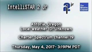 TWC IntelliSTAR 2 Jr + Severe T'storm Warning- Astoria, OR- May 4, 2017- 3:19PM PDT