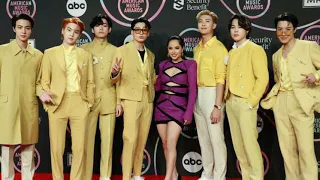 BTS and BECKY G Moments at AMAs 2021