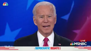 Democratic Debate: Vice President Joe Biden Responds to Hunter Biden Allegations | NBC New York