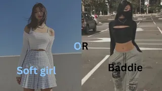 are you a baddie or soft girl?💙🖤 (Quiz)||aesthetic cristine