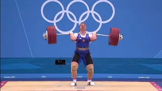 Tatiana Kashirina, 399 pound clean & jerk, London 2012 Olympics, SuperHeavyweight