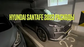 Hyundai SantaFe 2023. Первые расходы на 3500 км.