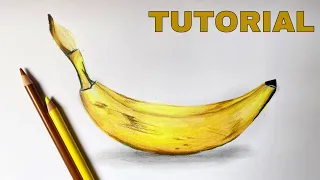 How To Draw A Banana | Color Pencil Tutorial