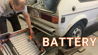 84 VW MK1 Rabbit Battery Pack Install