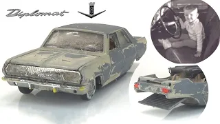 Opel Diplomat V8 with a broken chassis. Restoration of Politoys model no. 521.