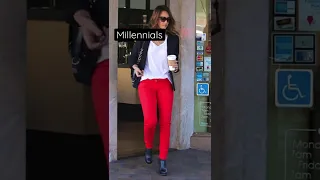 Millennials vs Gen Z Fashion #shorts