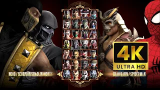 Игра за Scorpion Shaolin Monks & MK2 Noob Saibot в Mortal Kombat Komplete Edition на PC Expert в 4K