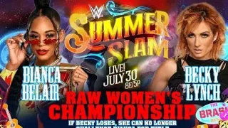WWE Becky Lynch vs Bianca Belair  - WWE summerslam 2022 Highlights 07/30/2022 HD